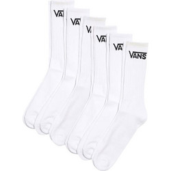 Vans Βαμβακερές Ανδρικές Κάλτσες Ψηλές Λευκές 6Pack VN000QCCWHT1