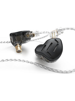 KZ ZAX Ακουστικά Ψείρες In-Ear Μαύρα