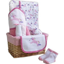 Palamaiki Σετ Δώρου για Νεογέννητο Κορίτσι New Baby NB0148 Λευκό Ροζ 11τμχ