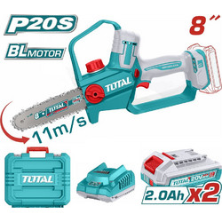 Total TGSLI20882E Κλαδευτικό Αλυσοπρίονο Μπαταρίας 20V 4.3kg με Λάμα 20cm 2x2Ah