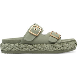 Tamaris Γυναικεία Σανδάλια Suede Πράσινο Mint 1-27412-44-771