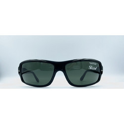 Persol PO2744-S Ανδρικά Γυαλιά Ηλίου Μάσκα Κοκάλινα Μαύρα με Πράσινο Φακό