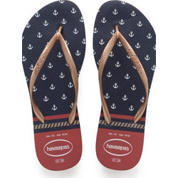 Havaianas Γυναικείες Σαγιονάρες Αντιολισθητικές Navy Μπλε 4137125-0463