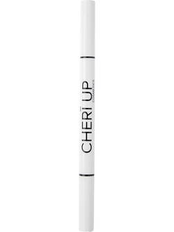 Cheri Up Double Easy Brown Αδιάβροχο Στυλό Eyeliner 0.1gr+0.25ml