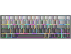 White Shark Nunchaku Μηχανικό Gaming Πληκτρολόγιο 65% με Roserift Διακόπτες RGB Grey