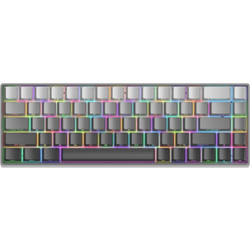 White Shark Nunchaku Μηχανικό Gaming Πληκτρολόγιο 65% με Roserift Διακόπτες RGB Grey