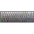 White Shark Nunchaku Μηχανικό Gaming Πληκτρολόγιο 65% με Roserift Διακόπτες RGB Grey