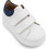 Gorgino Βαπτιστικά Sneakers για Αγόρι Δερμάτινα Ανατομικά Λευκά Navy Μπλε 3188
