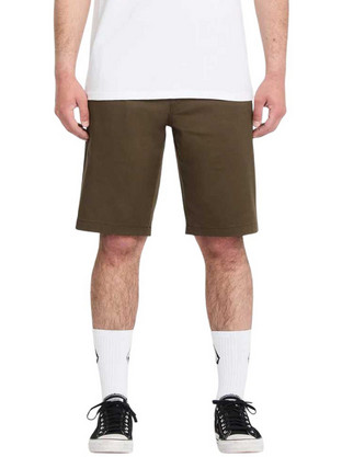 Volcom Ανδρική Βερμούδα Υφασμάτινη Καφέ A0912616-SLE