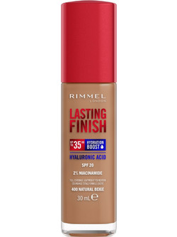 Rimmel Lasting Finish 35h 400 Natural Beige Liquid Make Up SPF20 30ml