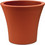 Plastona City Γλάστρα Στρογγυλή Πλαστική Τερακότα 35x32cm 10.11.0115