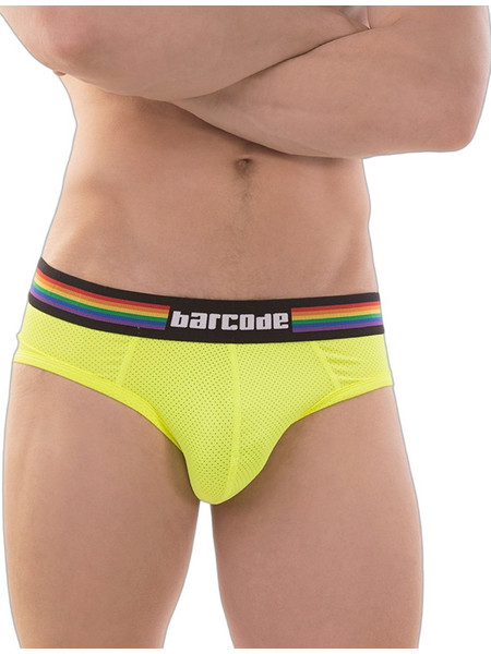 Barcode Berlin Pride Ανδρικό Σλιπ Βαμβακερό Κίτρινο 5607776081827