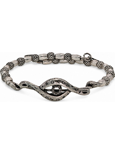 Alex and Ani Γυναικείο Βραχιόλι με Ματάκι Ασημί VW337RS