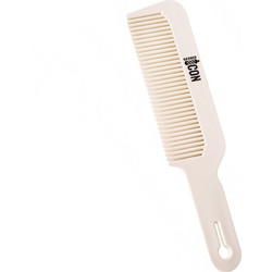 Barber Icon Χτένα Μαλλιών για Κούρεμα Λευκή