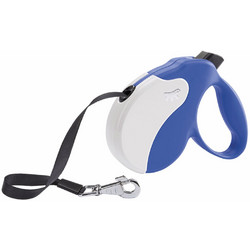 Ferplast Amigo Tape Πτυσσόμενο Λουρί Σκύλου έως 50kg 5m Λευκό Μπλε