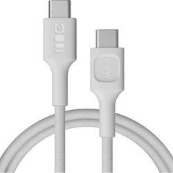Green Cell KABGC100PS120SW Braided USB-C to USB-C 100W 1.2m White