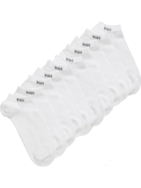 Hugo Boss Ανδρικές Κάλτσες Κοντές Λευκές 5Pack 50478205-100
