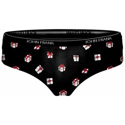 John Frank Christmas Edition Βαμβακερό Γυναικείο Slip Μαύρο WJFDH23-CH-GIFT