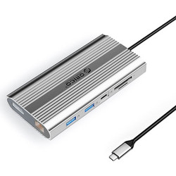 Orico USB-C Docking Station με DisplayPort / HDMI PD Ethernet XDR-X33-SV-BP