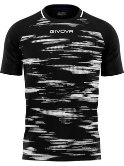 Givova Shirt Pixel Φανέλα Ποδοσφαίρου Μαύρη Λευκή MA035.1003