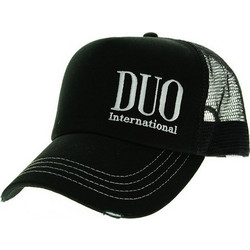 DUO Ανδρικό Καπέλο Jockey με Δίχτυ Snapback Υφασμάτινο Μαύρο DUO79000