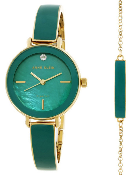 Anne Klein Γυναικείο Ρολόι με Πράσινο Μεταλλικό Μπρασελέ AK-3620GNST