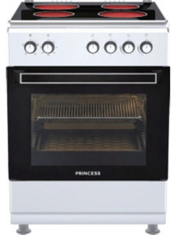 Princess FR8080W Κουζίνα Ηλεκτρική 72lt με Κεραμικές Εστίες 60cm