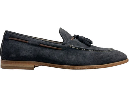 Perlamoda Ανδρικά Μοκασίνια Loafers Καστόρινα Navy Μπλε 4003
