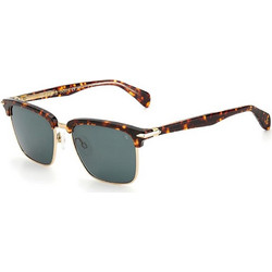 Rag & Bone RNB5034/G/S 086QT Ανδρικά Γυαλιά Ηλίου Τετράγωνα Κοκάλινα Ταρταρούγα με Μπλε Φακό