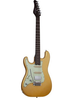 Schecter Nick Johnston 10th Anniversary Ηλεκτρική Κιθάρα ST Style με Μαγνήτες HSS & Ταστιέρα Ebony Atomic Saffron