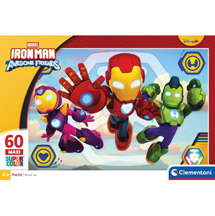 Παιδικό Puzzle Clementoni Iron Man and His Awesome Friends Marvel 60 Κομμάτια