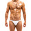 Modus Vivendi Bodybuilding Tanga Ανδρικό Μαγιό Σλιπ Λευκό BS1912
