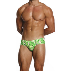Modus Vivendi Matcha Αθλητικό Ανδρικό Μαγιό Σλιπ με Σχέδια Πράσινο HS2611