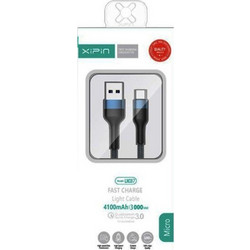 Xipin LXC07 Braided USB-A to USB-C 3m Black Blue