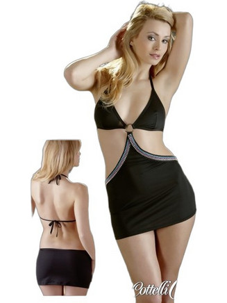 Cottelli Sexy Φόρεμα Μαύρο 27126601040