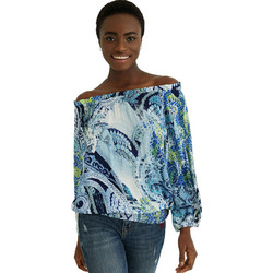 Desigual Sheila Γυναικείο Καλοκαιρινό Top Γαλάζιο 21SWBW58-5001