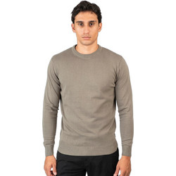 Double Ανδρικό Πουλόβερ Μπεζ 252KNIT-8019
