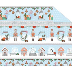 Ursus Winter Christmas Χαρτόνι Κολάζ Γαλάζιο 50x70cm 187115002