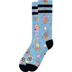 American Socks Brain Freeze Ανδρικές Κάλτσες Ψηλές με Σχέδια Γαλάζιες AS538