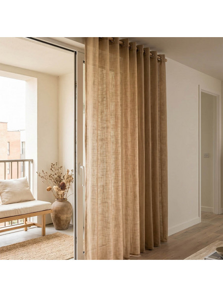 Premier Κουρτίνα Παραθύρου με Τρουκς 140x260 Marilu 20.00.12385 Dark Beige