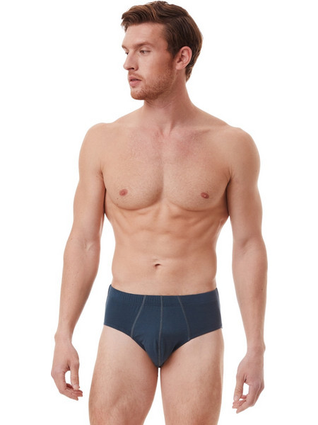 Minerva Ανδρικά Σλιπ Βαμβακερά Navy Μπλε 2Pack 90-20482-475