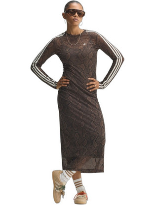 Adidas Midi Αθλητικό Φόρεμα Σοκολατί KX1892