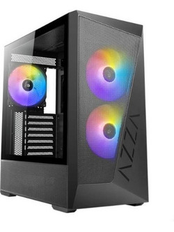 Azza Reaver Black Gaming Midi Tower Κουτί Υπολογιστή RGB με Πλαϊνό Παράθυρο
