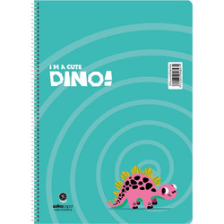 Salko Dino Σπιράλ Τετράδιο Ριγέ B5 60 Φύλλων 2 Θεμάτων Διάφορα Σχέδια 4842