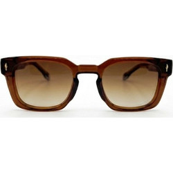 Enzo SZ8303 C2 Ανδρικά Γυαλιά Ηλίου Τετράγωνα Κοκάλινα Γκρι με Καφέ Φακό