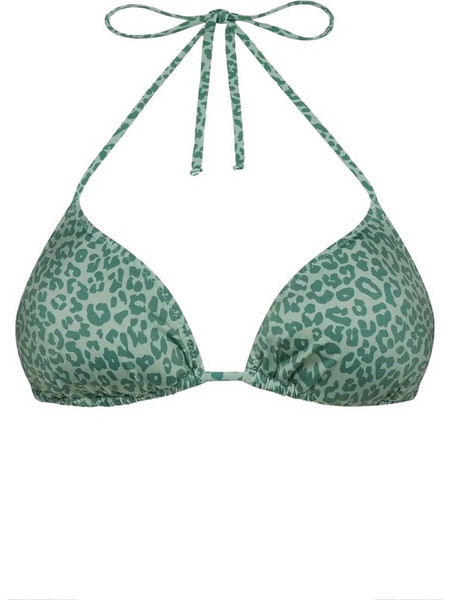 Mc2 Saint Barth Bikini Top Τριγωνάκι Animal Print Πράσινο LEH0001-09434L