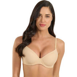 Spiman Σουτιέν Balconette Push Up με Μπανέλα Μπεζ 348