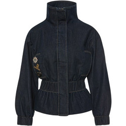 Lynne Γυναικείο Μπουφάν Τζιν Μακρύ Navy Μπλε 0056-0017000-91