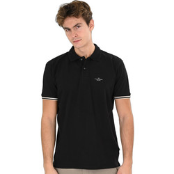 Double Ανδρική Μπλούζα Polo Κοντομάνικη Μαύρη 261PS-3072