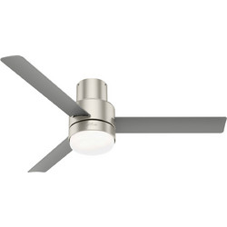 Hunter Gilmour 50939 Ανεμιστήρας Οροφής 132cm 44W με Φως & Τηλεχειριστήριο Ασημί